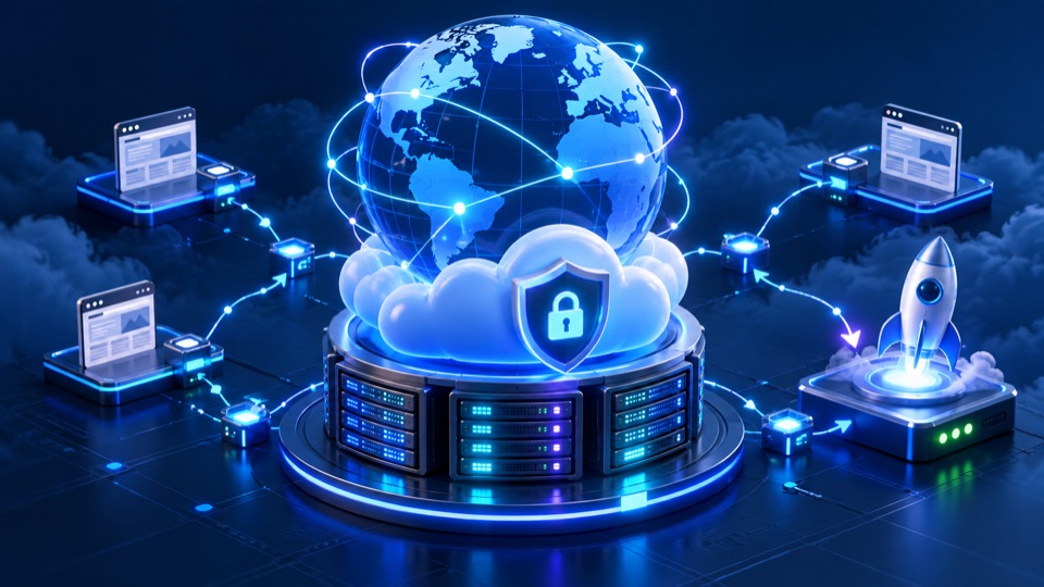 Domain & Hosting service illustration