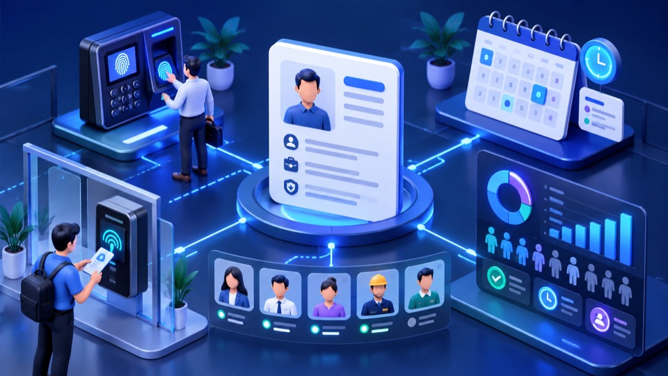 HR & Attendance service illustration
